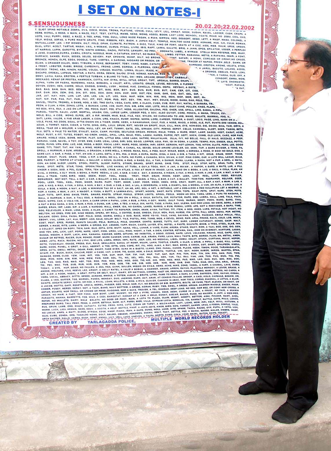 LONGEST PALINDROME India Book Of Records