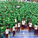 LARGEST HUMAN GREEN RIBBON SYMBOL FORMATION
