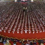 MOST PARTICIPANTS PERFORMING BHARATHANATYAM TOGETHER