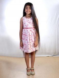 Longest Hair Among Children India Book Of Records