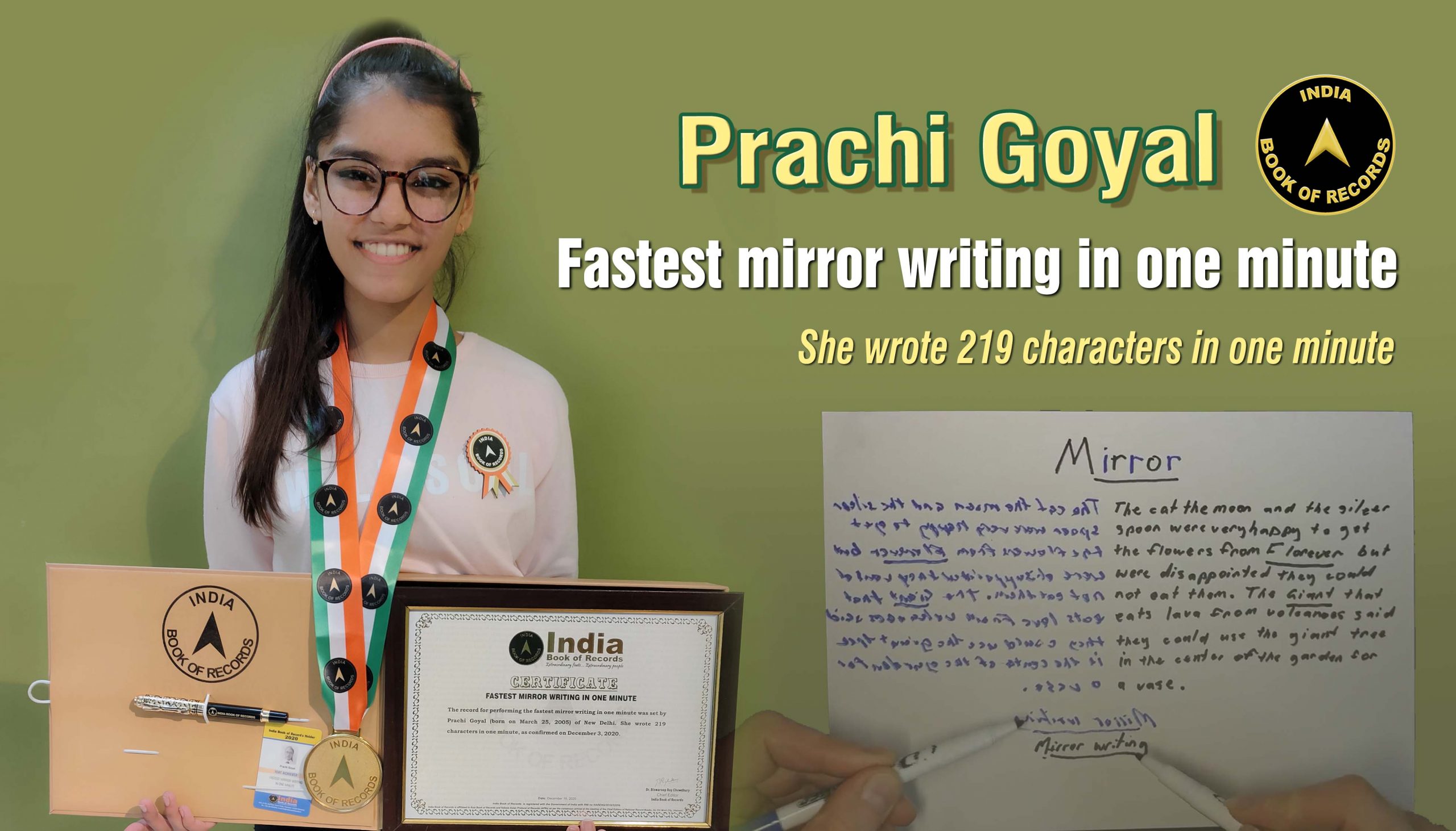 FASTEST MIRROR WRITING IN ONE MINUTE IBR