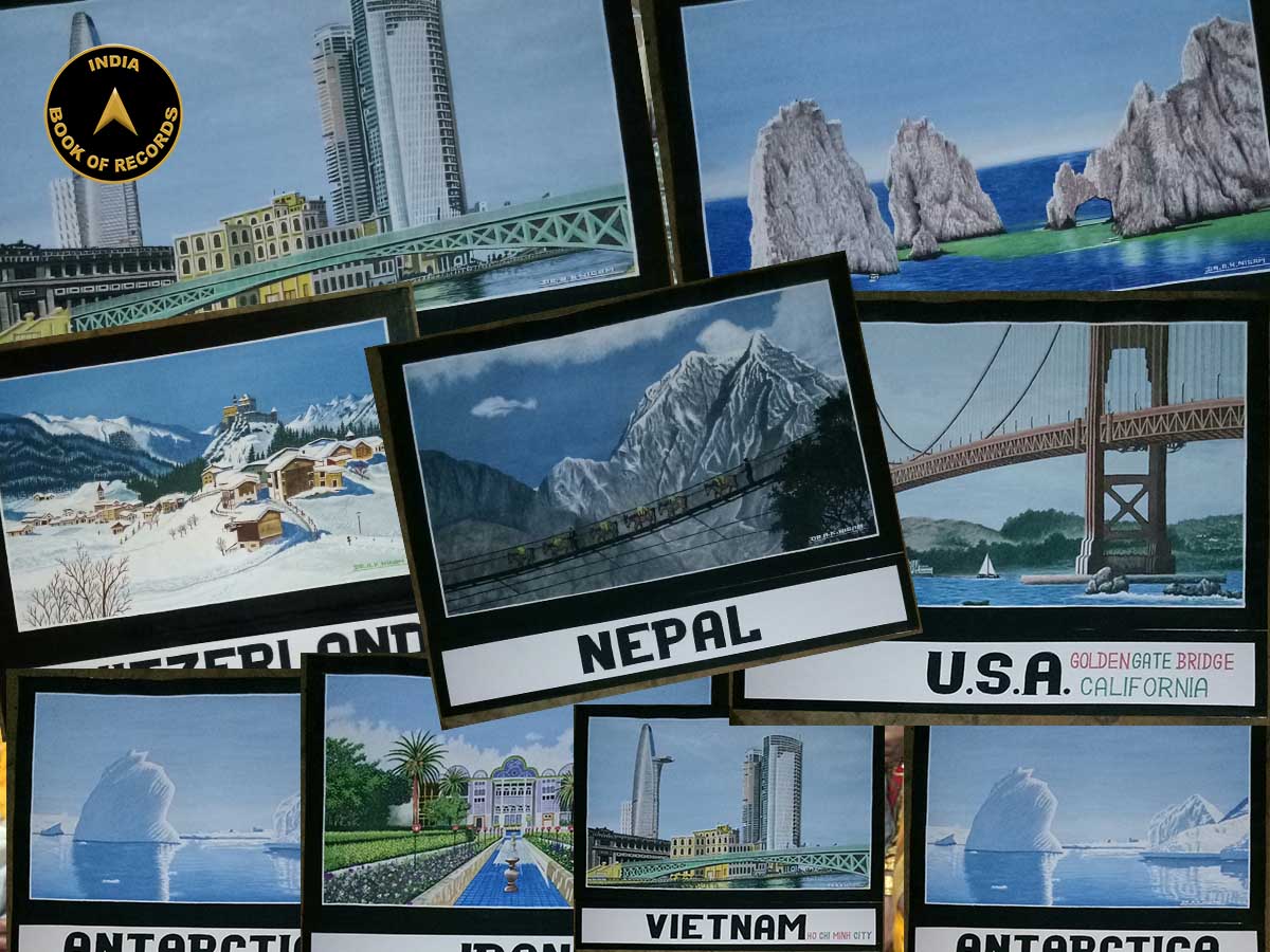 Maximum realistic paintings of countries of the World