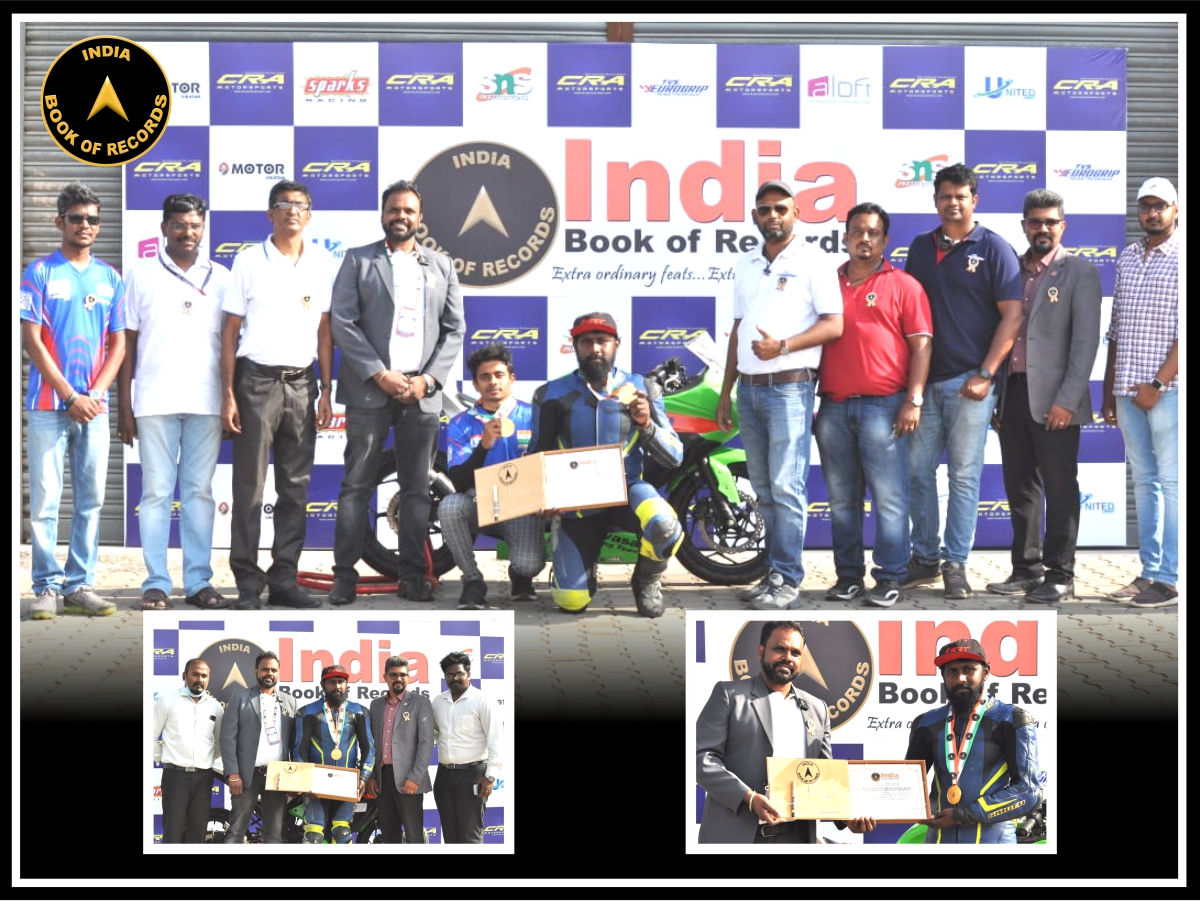 FASTEST LAP TIME ACHIEVED ON NATIONAL RACING CIRCUIT WITH 300CC MOTORCYCLE
