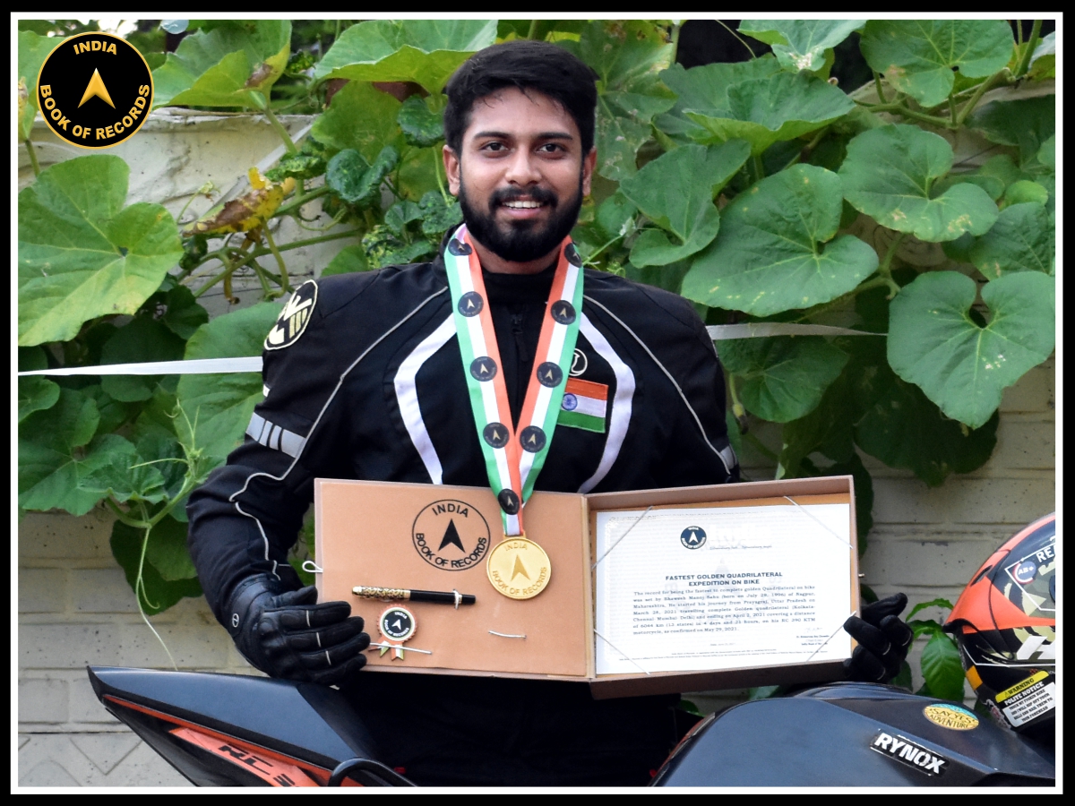 Fastest Golden Quadrilateral expedition on bike
