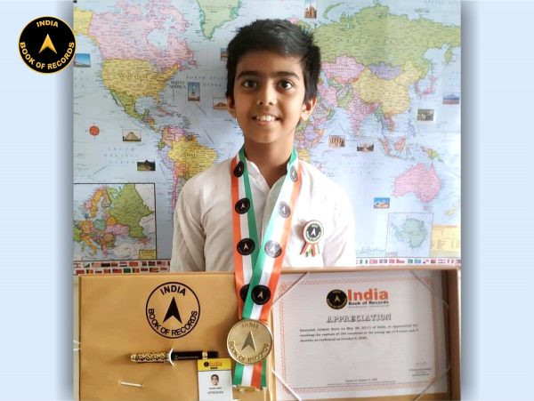 Gauransh Jaimini - Appreciation - India Book of Records