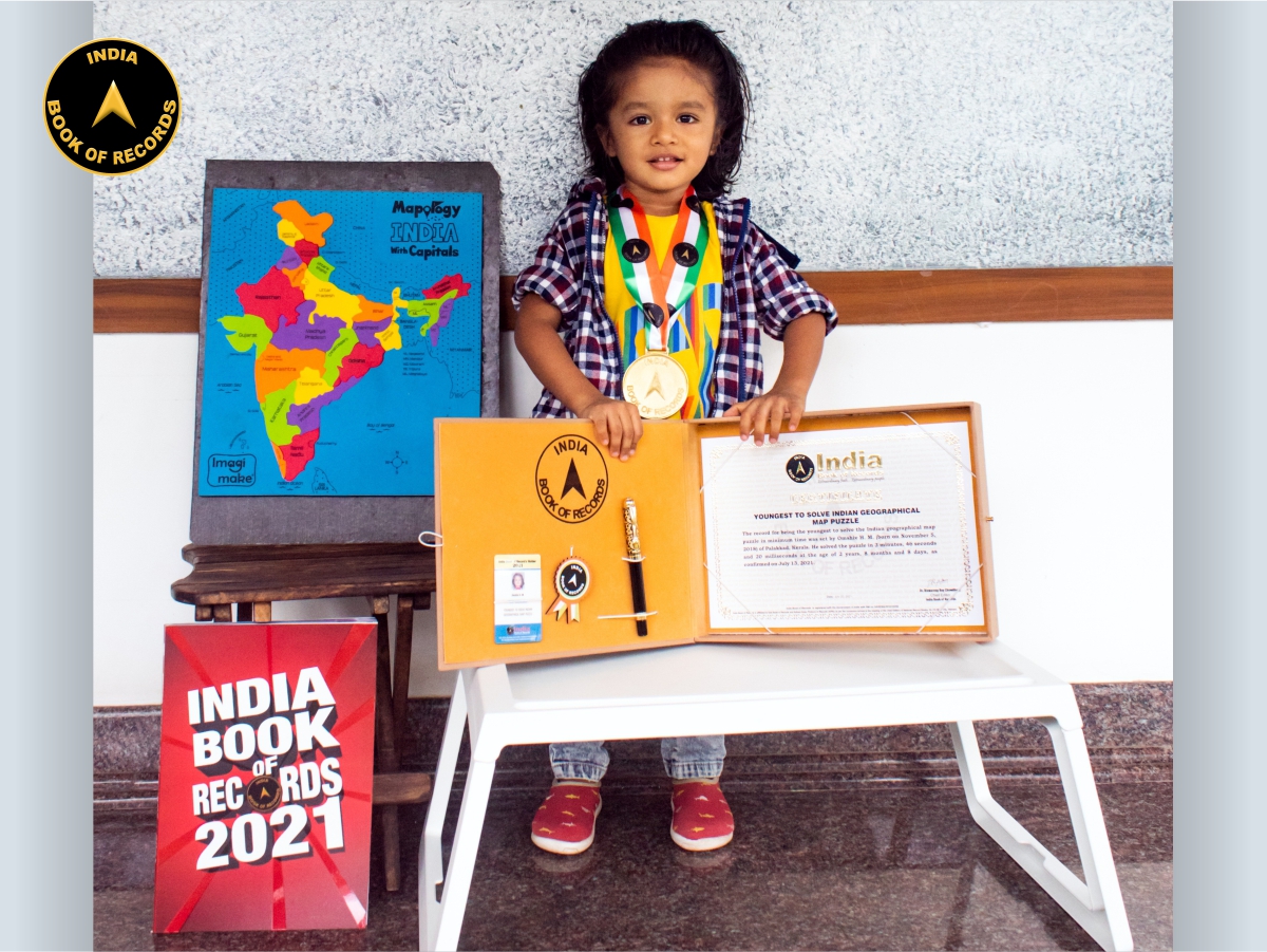 Youngest to solve Indian geographical map puzzle