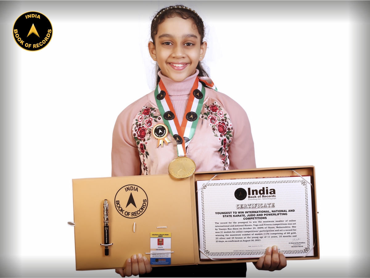 Youngest to win international, national and state Karate, Judo and Powerlifting competitions
