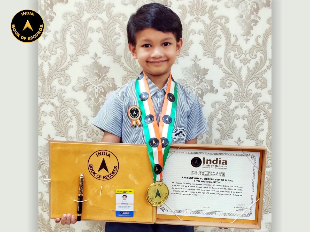 Fastest kid to recite 100 to 0 and 1 to 100 non -stop