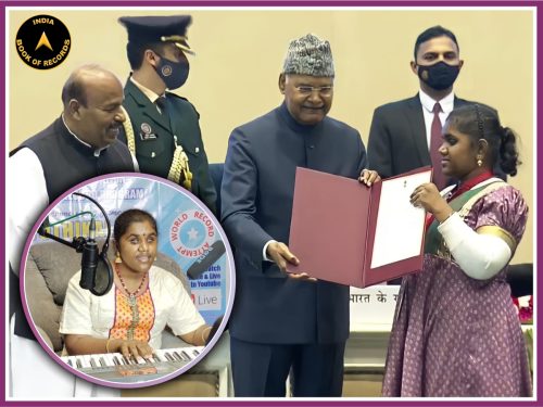 India Book Of Records Achiever Wins National Accolade From The ...