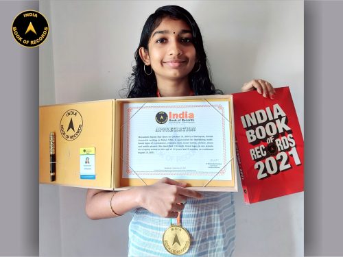 Meenakshi Rajesh Nair - Appreciation - India Book of Records