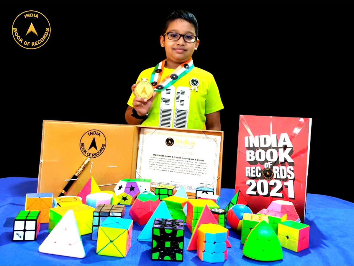 Maximum Rubik’s Cubes solved by a child