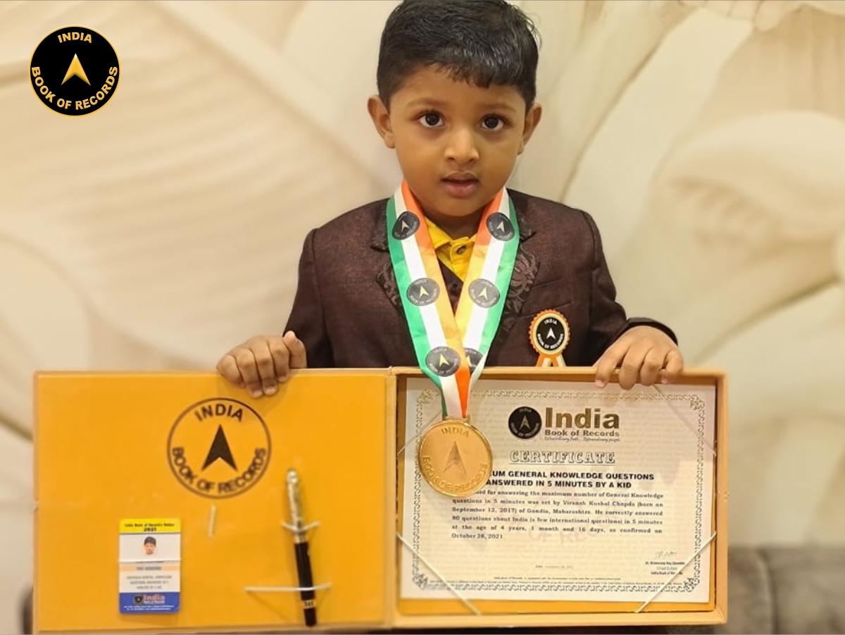 Maximum General Knowledge questions answered in 5 minutes by a kid