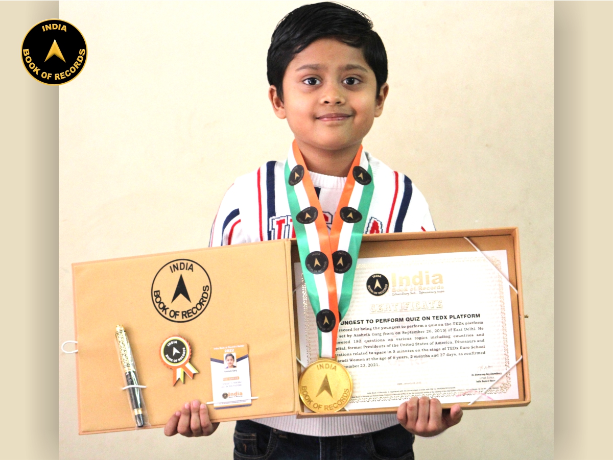Youngest to perform quiz on TEDx platform