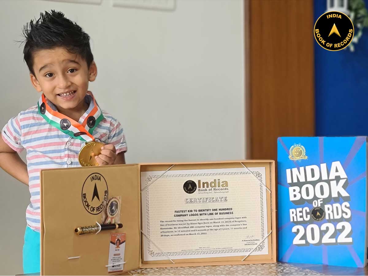 Fastest kid to identify one hundred company logos with line of business