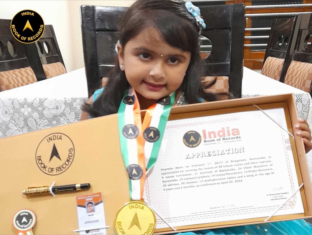 Suprada Appreciation India Book Of Records suprada-appreciation-india-book-of-records