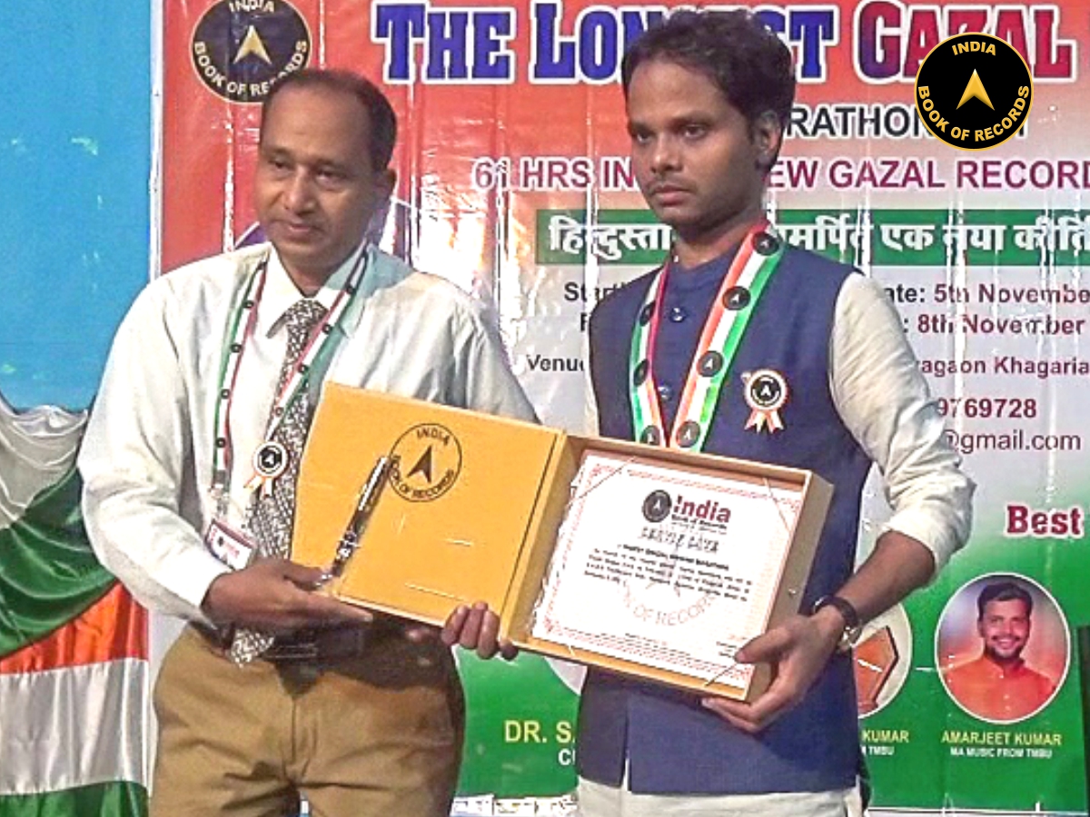 Longest performance of ghazal singing marathon