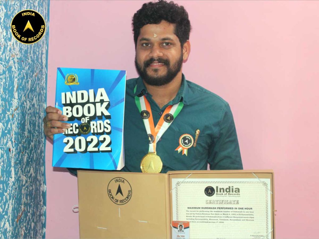 Maximum Dubsmash performed in one hour India Book of Records