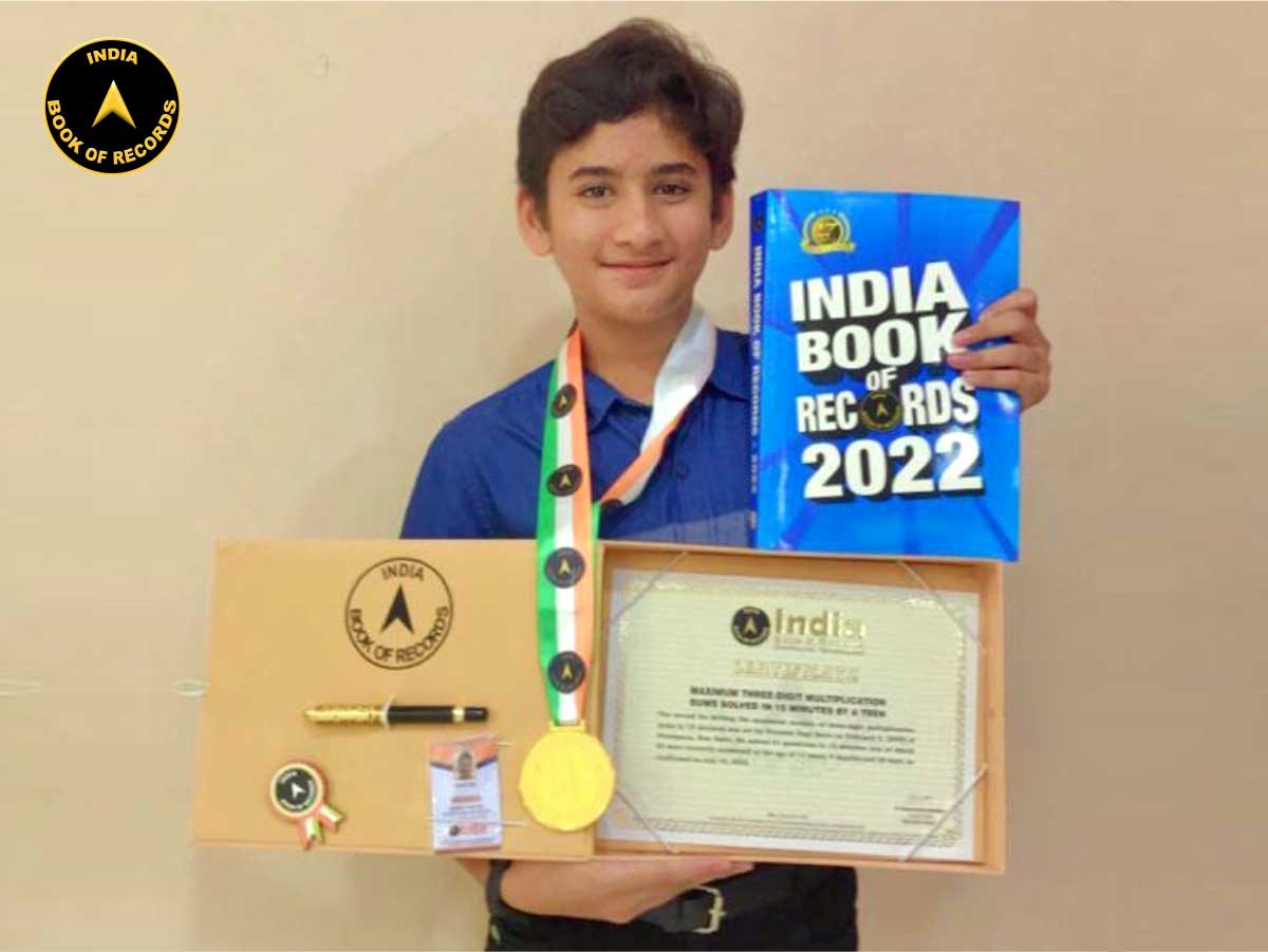 Maximum three-digit multiplication sums solved in 15 minutes by a teen -  India Book of Records