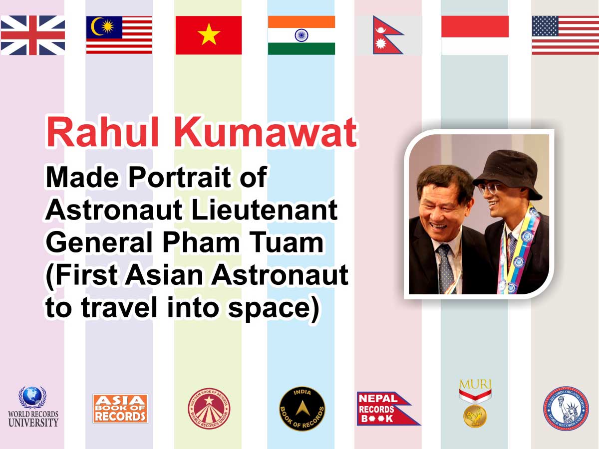 Portrait of Astronaut Lieutenant General Pham Tuan by Rahul Kumawat
