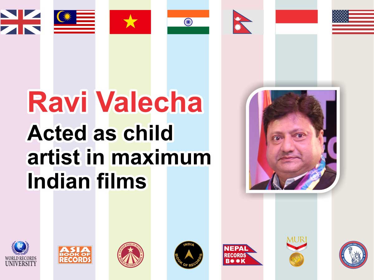 Ravi  Valecha – Acted as child artist in maximum Indian films