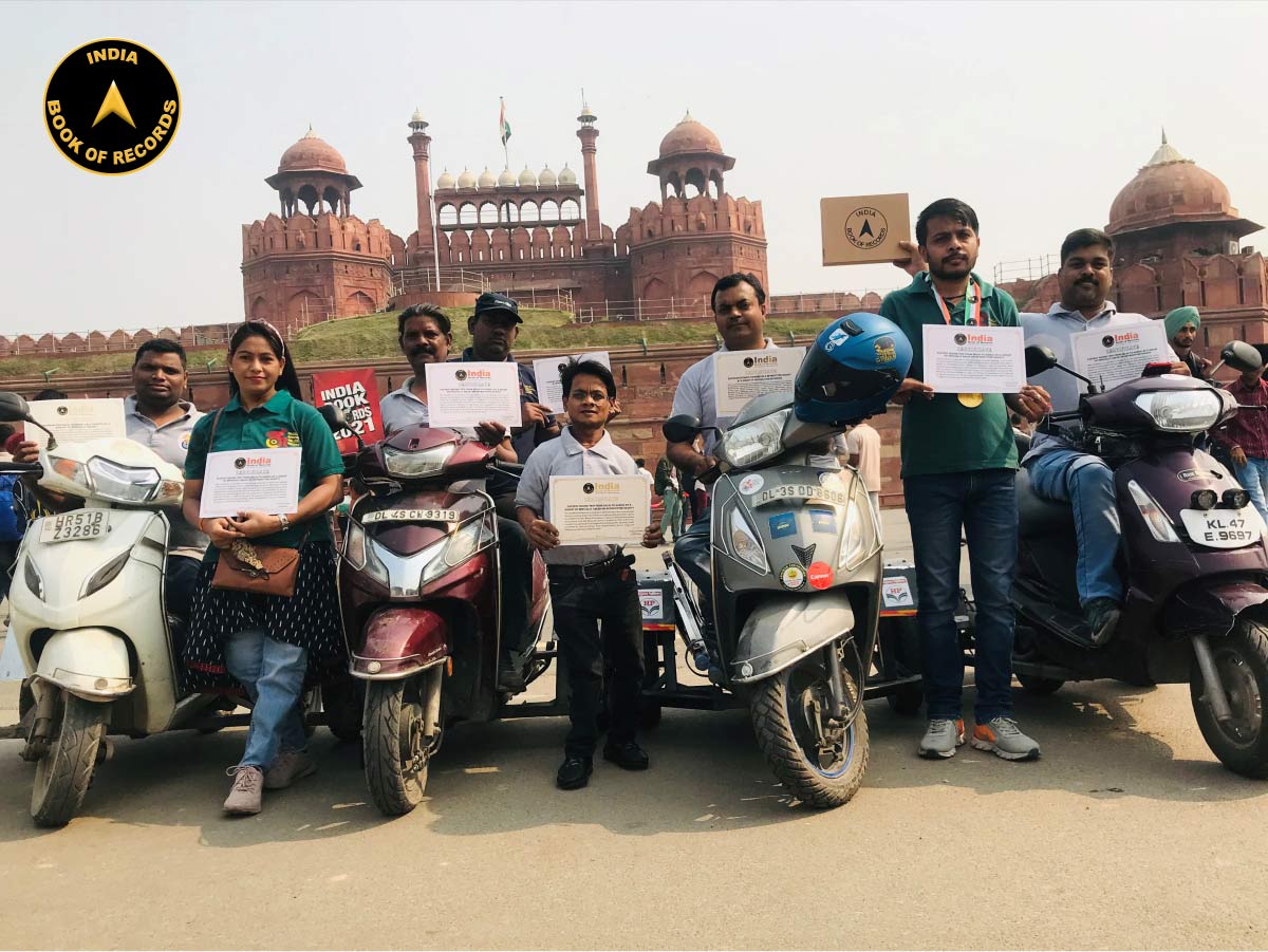 Fastest round trip from Delhi to Kargil by a group of specially abled on retrofitted scooty