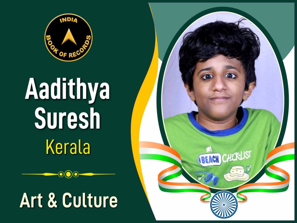 Aadithya Suresh India Book of Records