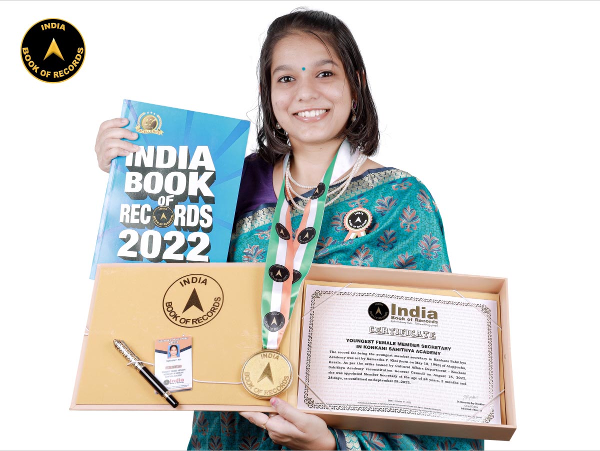 Youngest female member secretary in Konkani Sahithya Academy