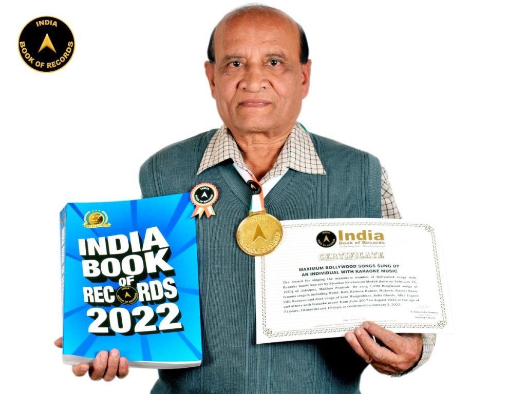 Maximum Bollywood songs sung by an individual with Karaoke music