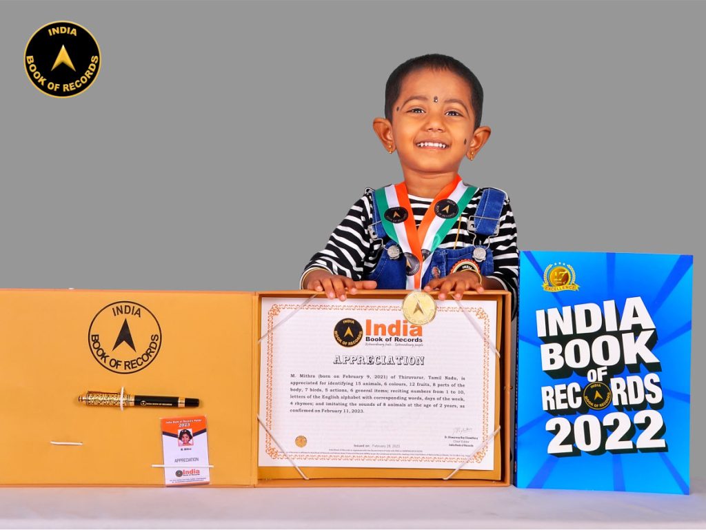 M. Mithra Appreciation India Book of Records