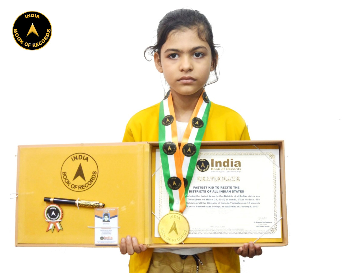 Fastest kid to recite the districts of all Indian states
