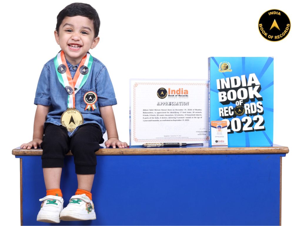 Abheer Sahil Shivani Bansal Appreciation India Book of Records