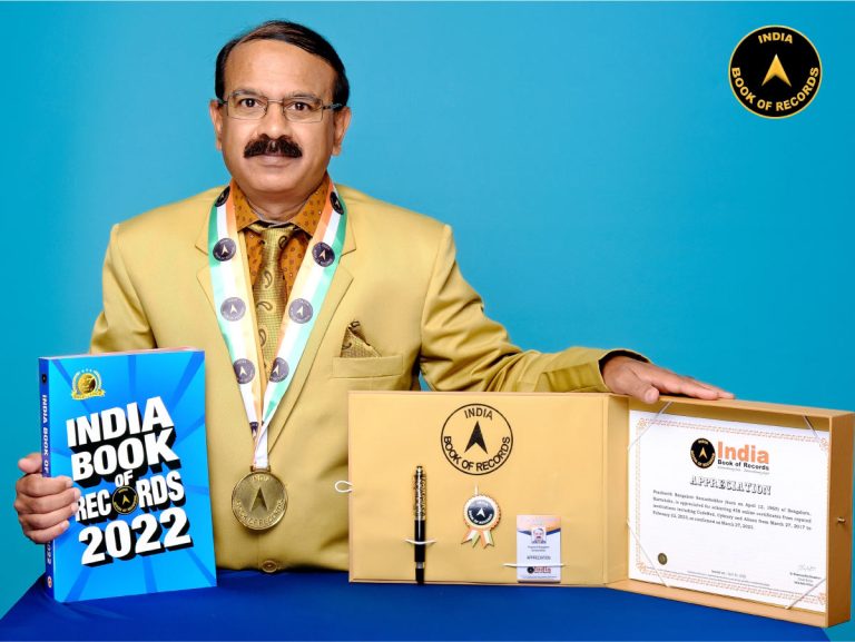 Prashanth Bangalore Somashekhar - Appreciation - India Book of Records