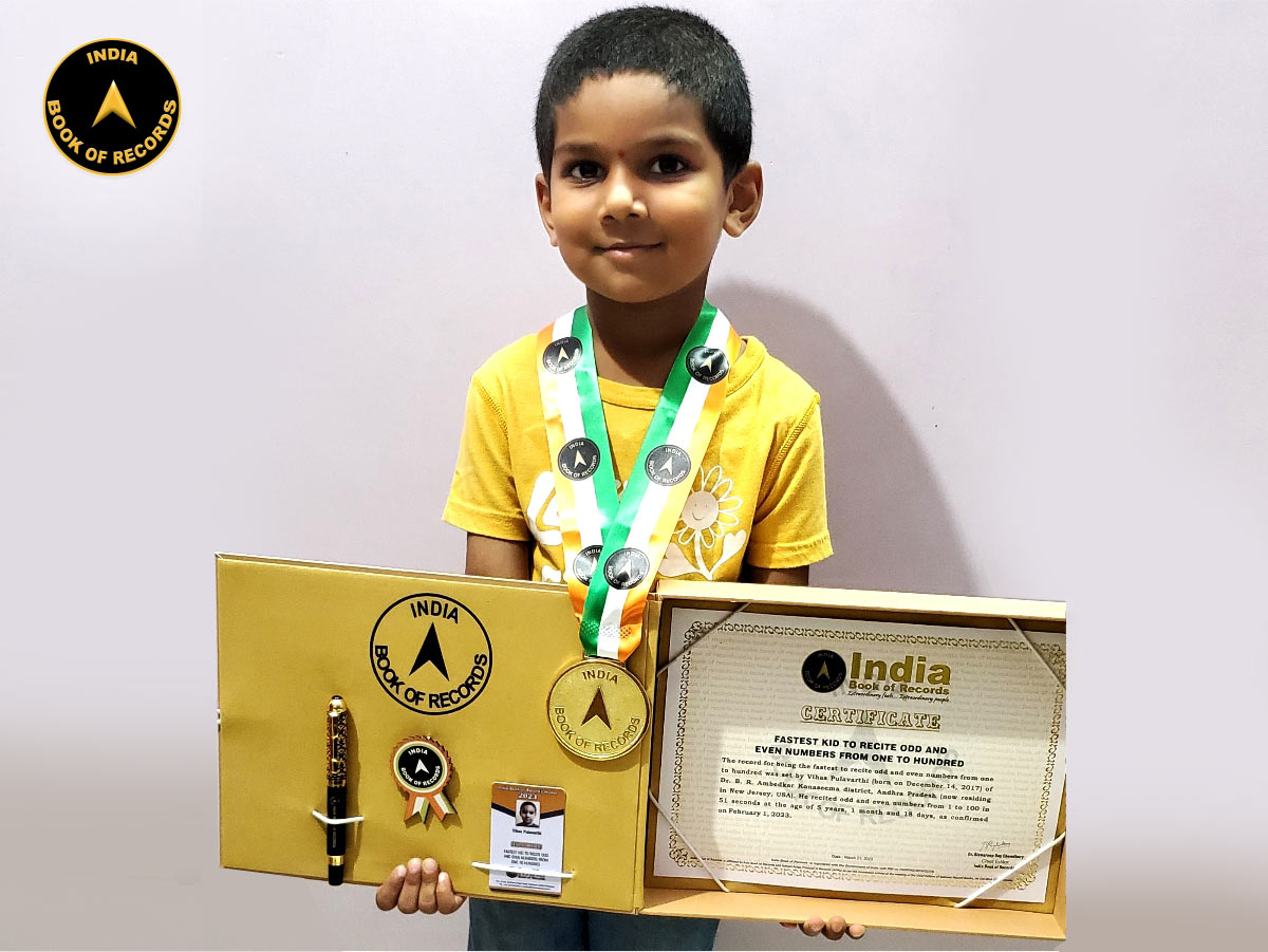 Fastest kid to recite odd and even numbers from one to hundred