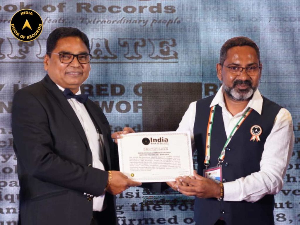 Maximum visually impaired children received training in a