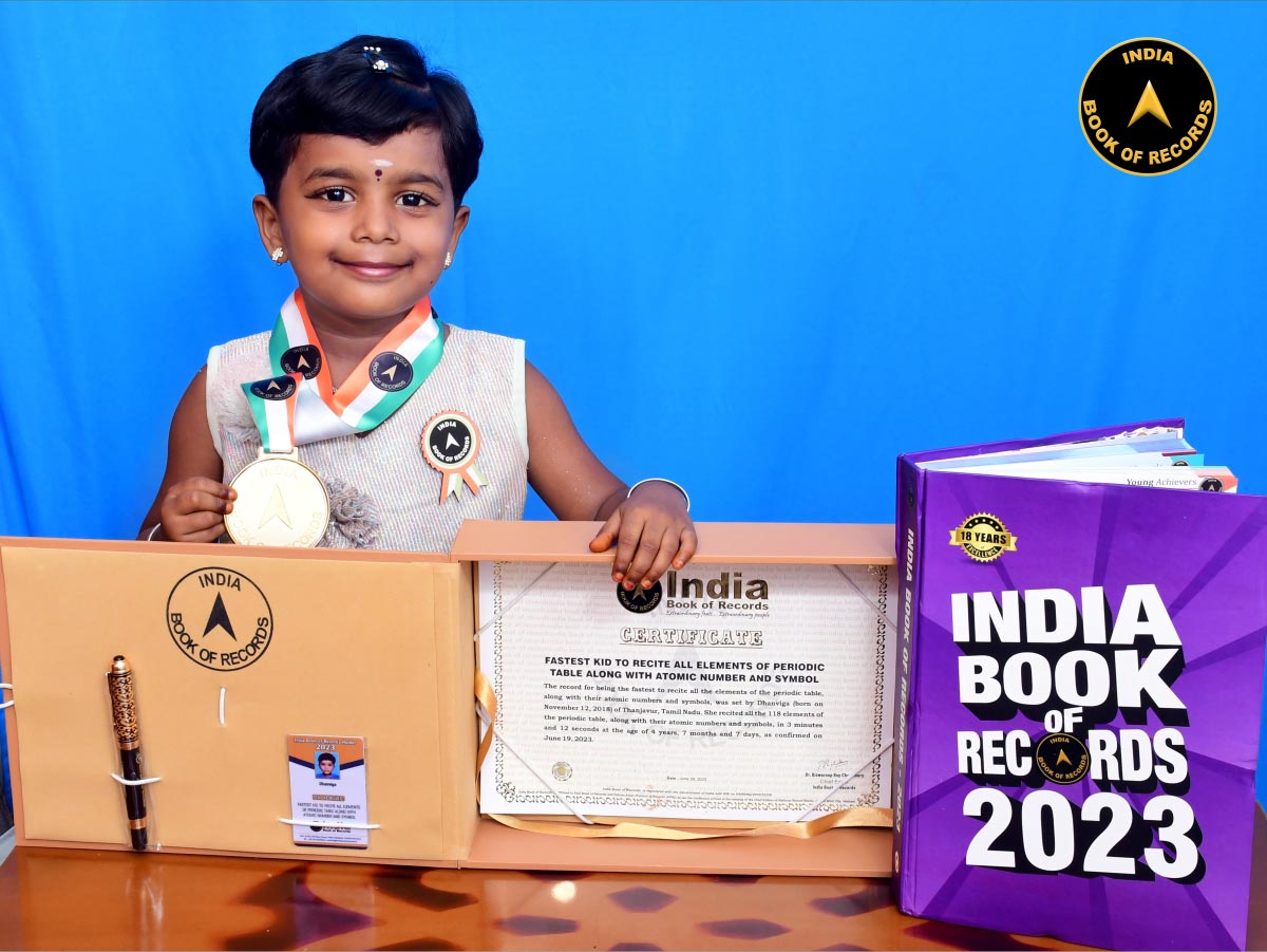 Fastest kid to recite all elements of periodic table along with atomic number and symbol