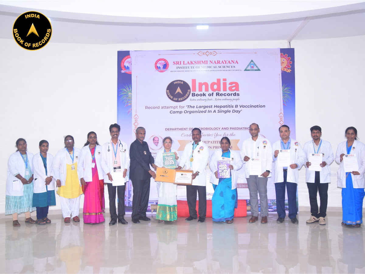 Largest Hepatitis B Vaccination Camp organised in a Single day
