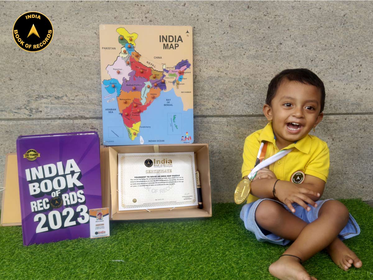 Youngest to solve an India map puzzle