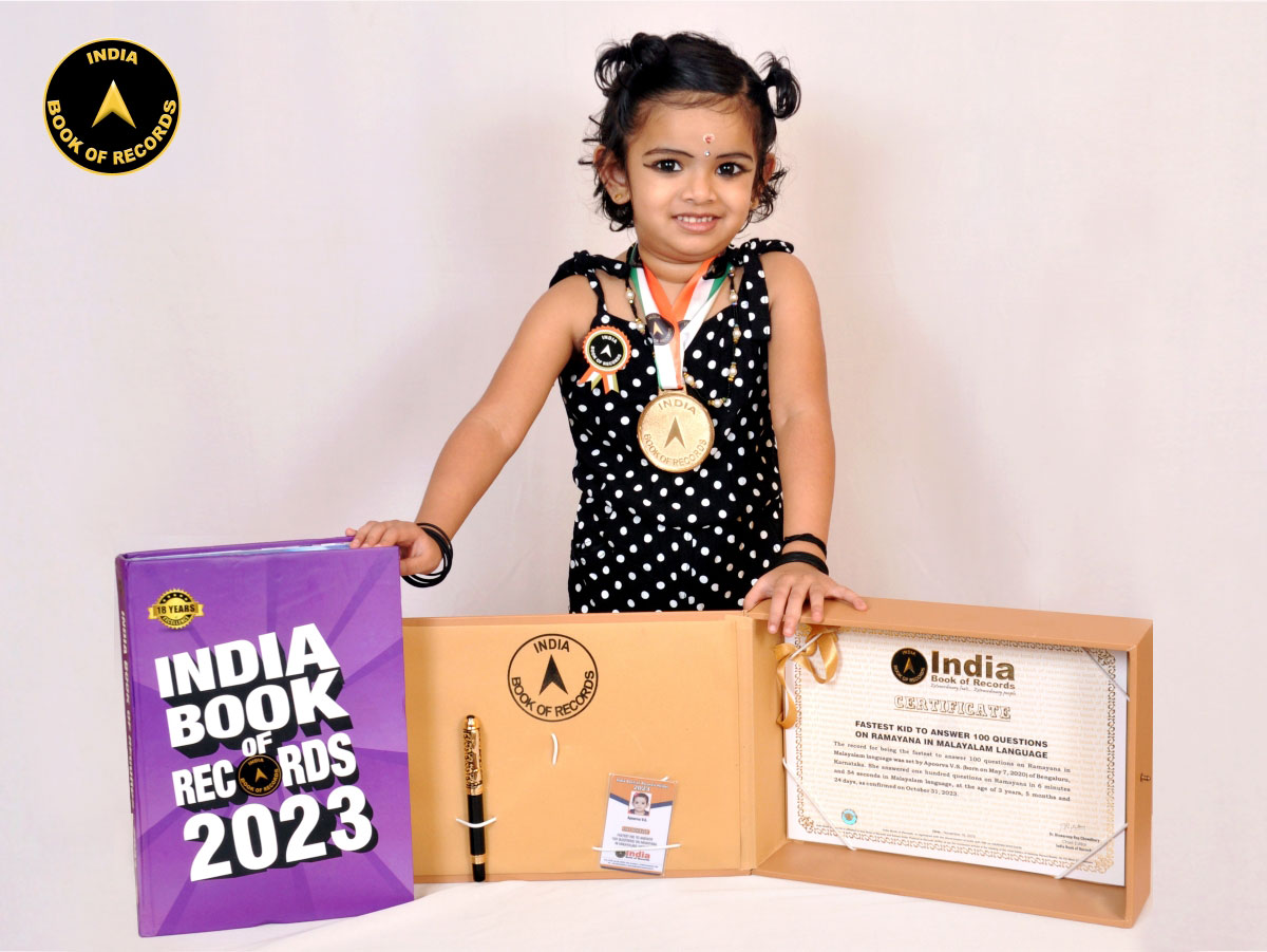 Fastest kid to answer 100 questions on Ramayana in Malayalam language