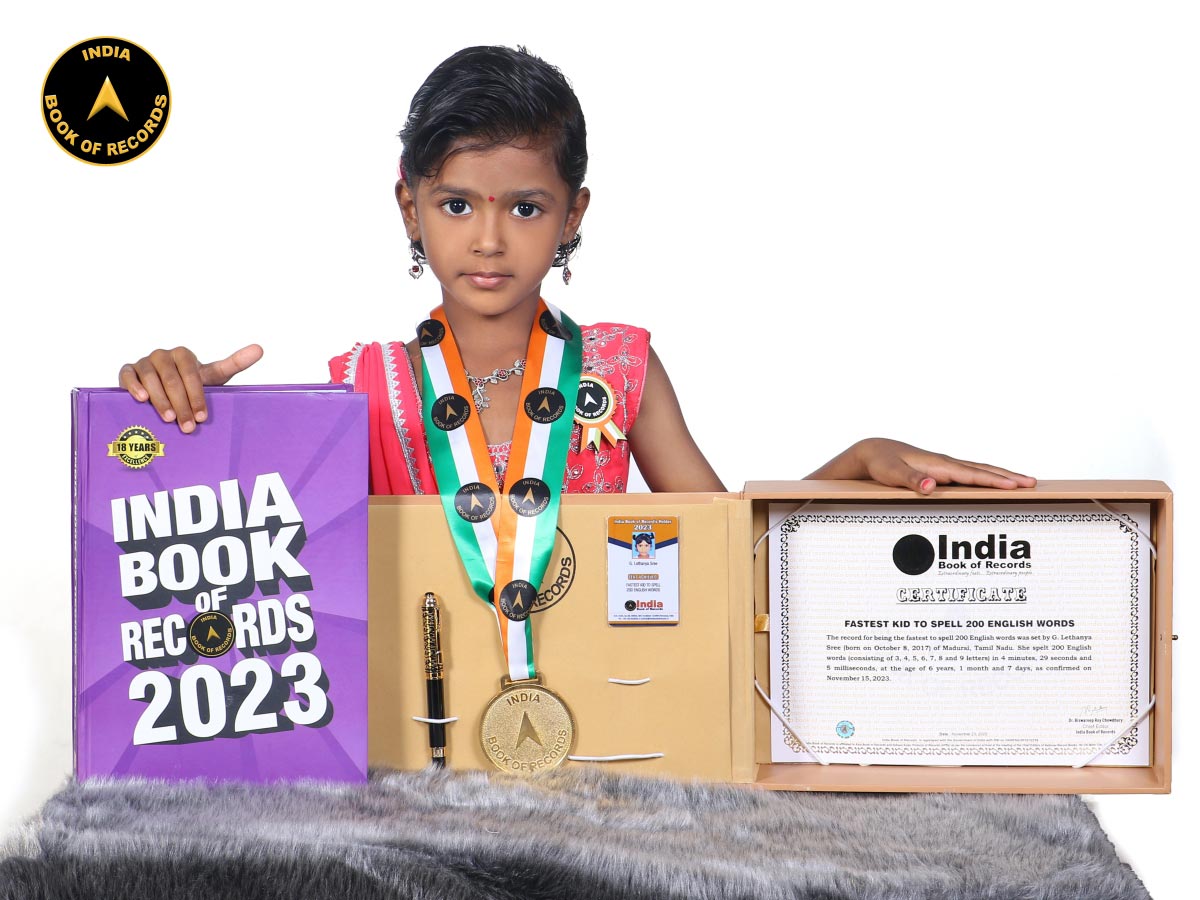 Fastest Kid To Spell 200 English Words India Book Of Records