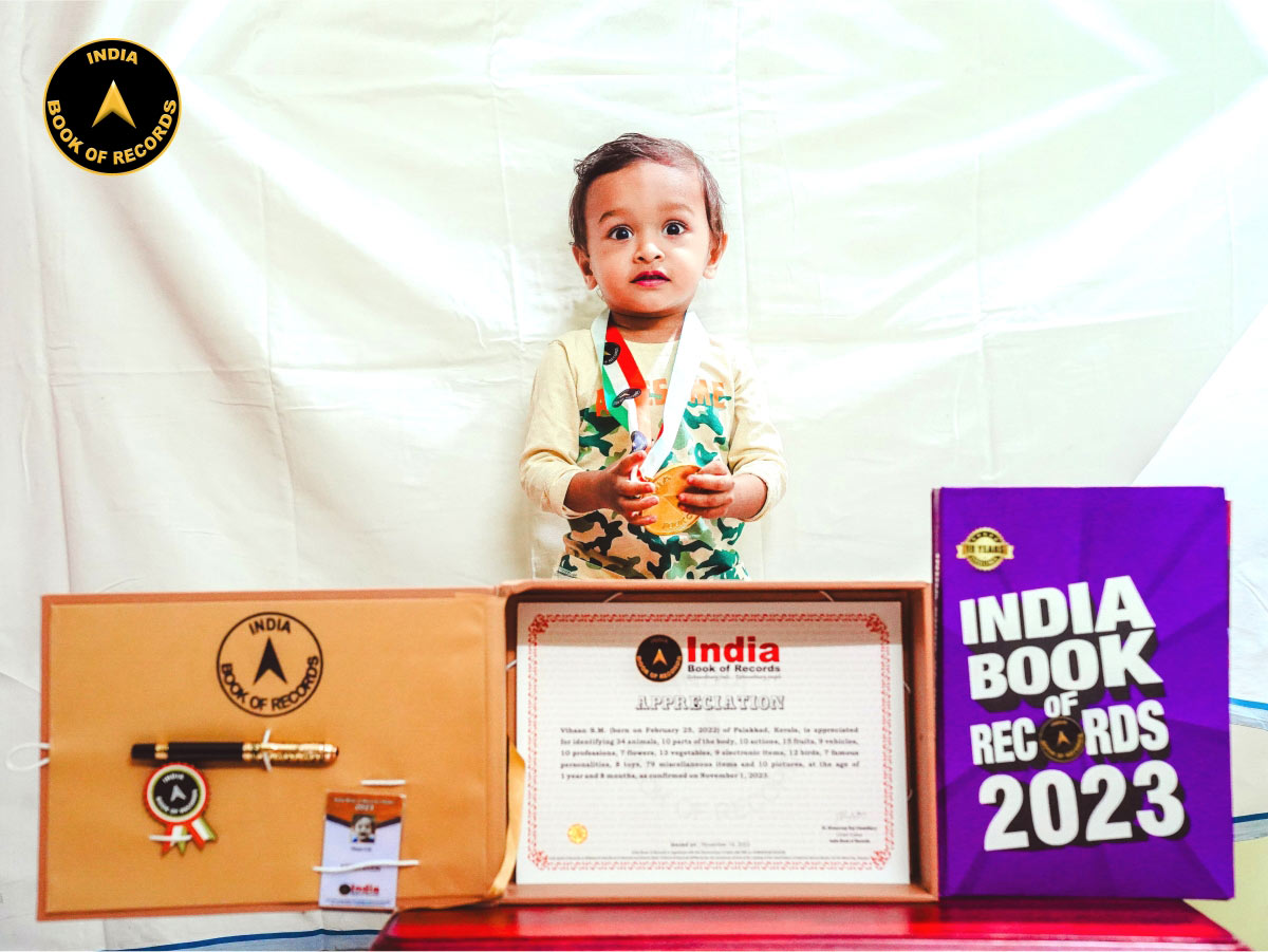 Vihaan S.M - Appreciation - India Book of Records