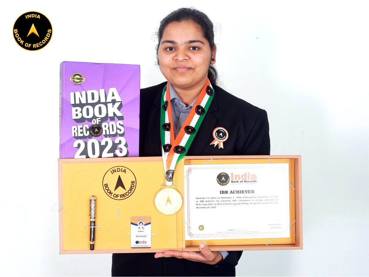 Karthika T.S IBR Achiever India Book of Records
