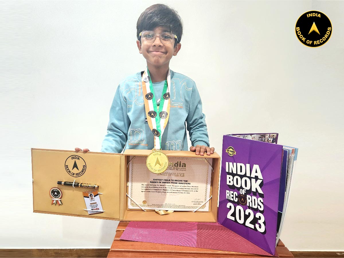 Fastest child to recite the names of Indian Prime Ministers