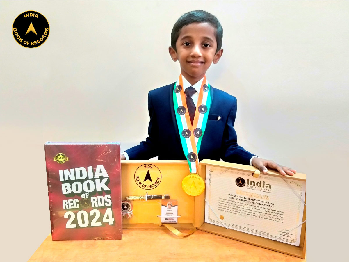 Fastest kid to identify 50 Indian and International cricketers