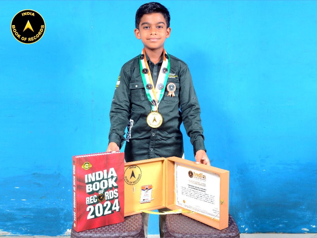 Youngest Grade 8 holder in Electronic Keyboard India Book of Records