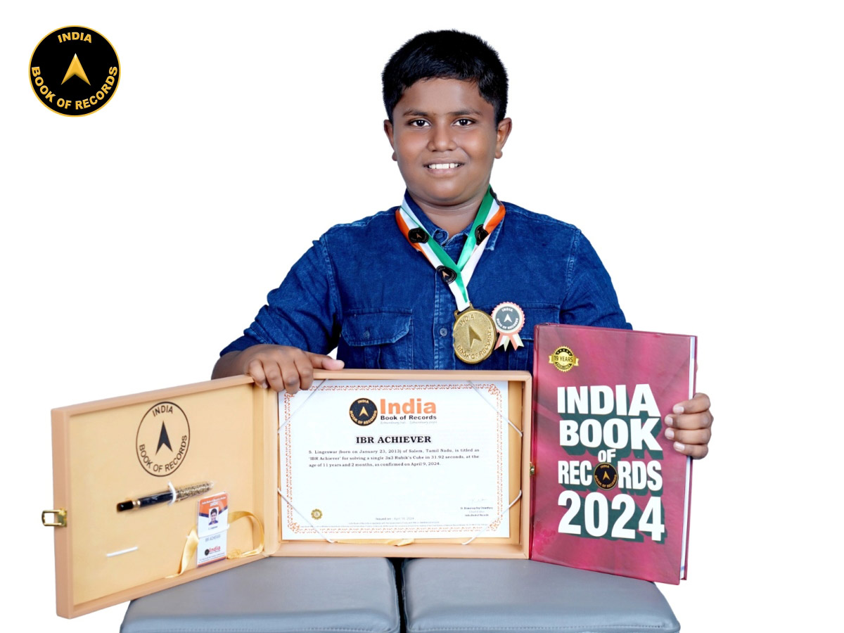 S. Lingeswar - IBR Achiever - India Book of Records