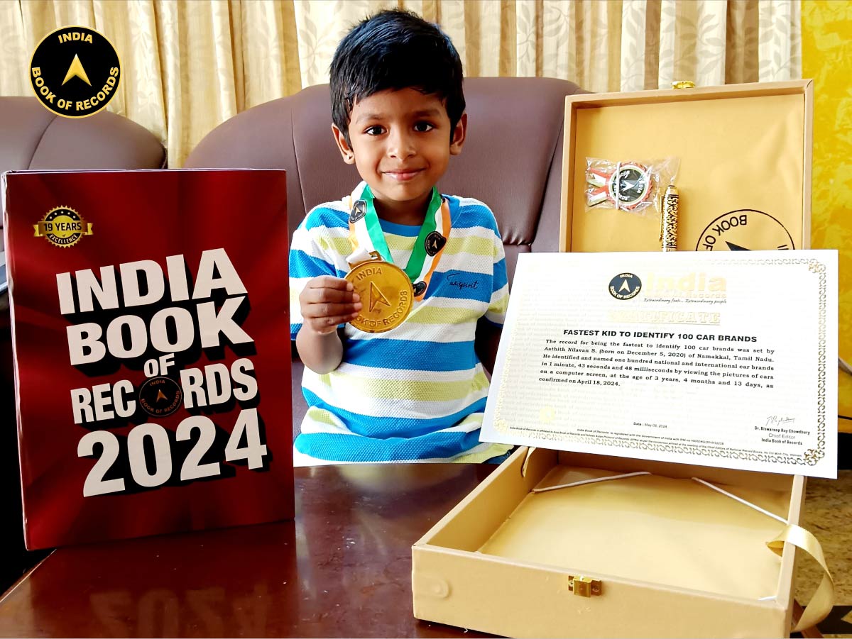 Fastest kid to identify 100 car brands