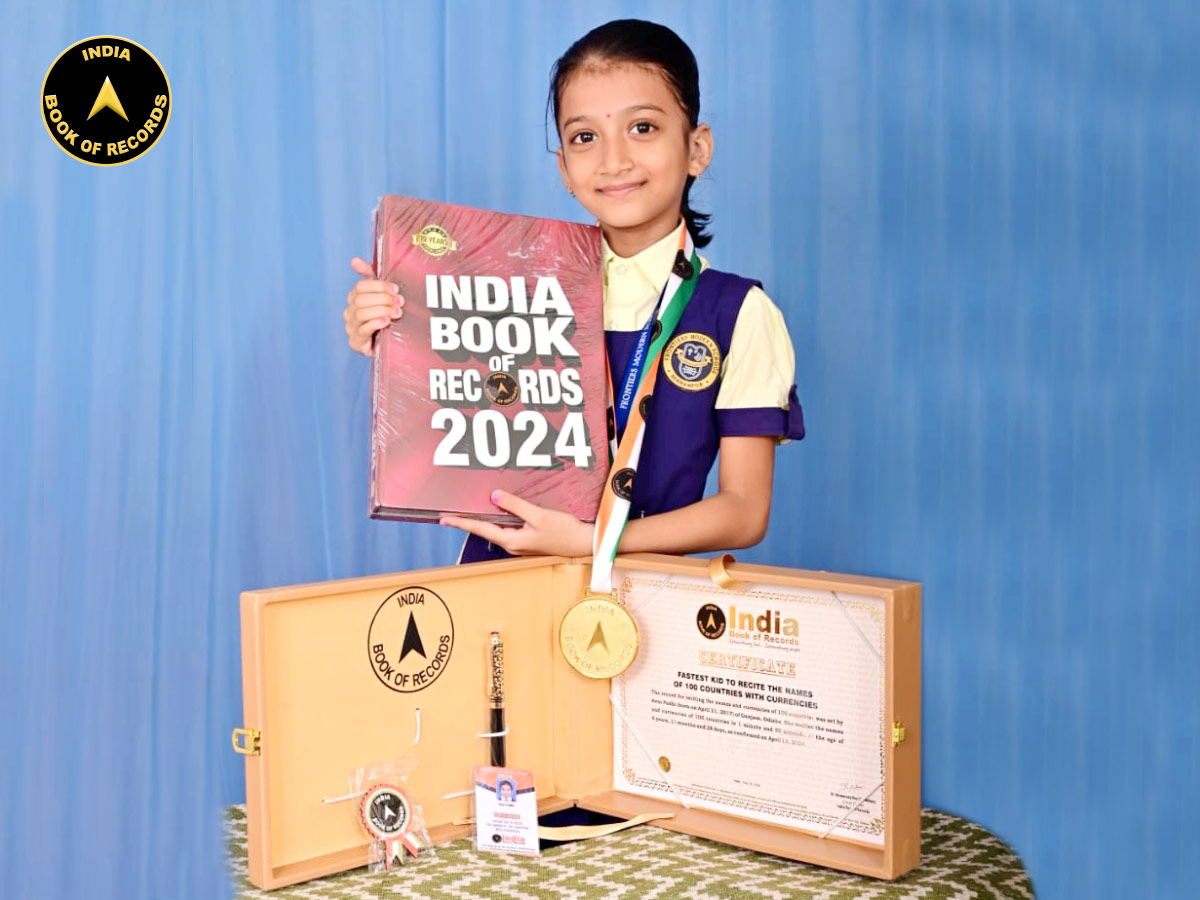 Fastest kid to recite the names of 100 countries with currencies