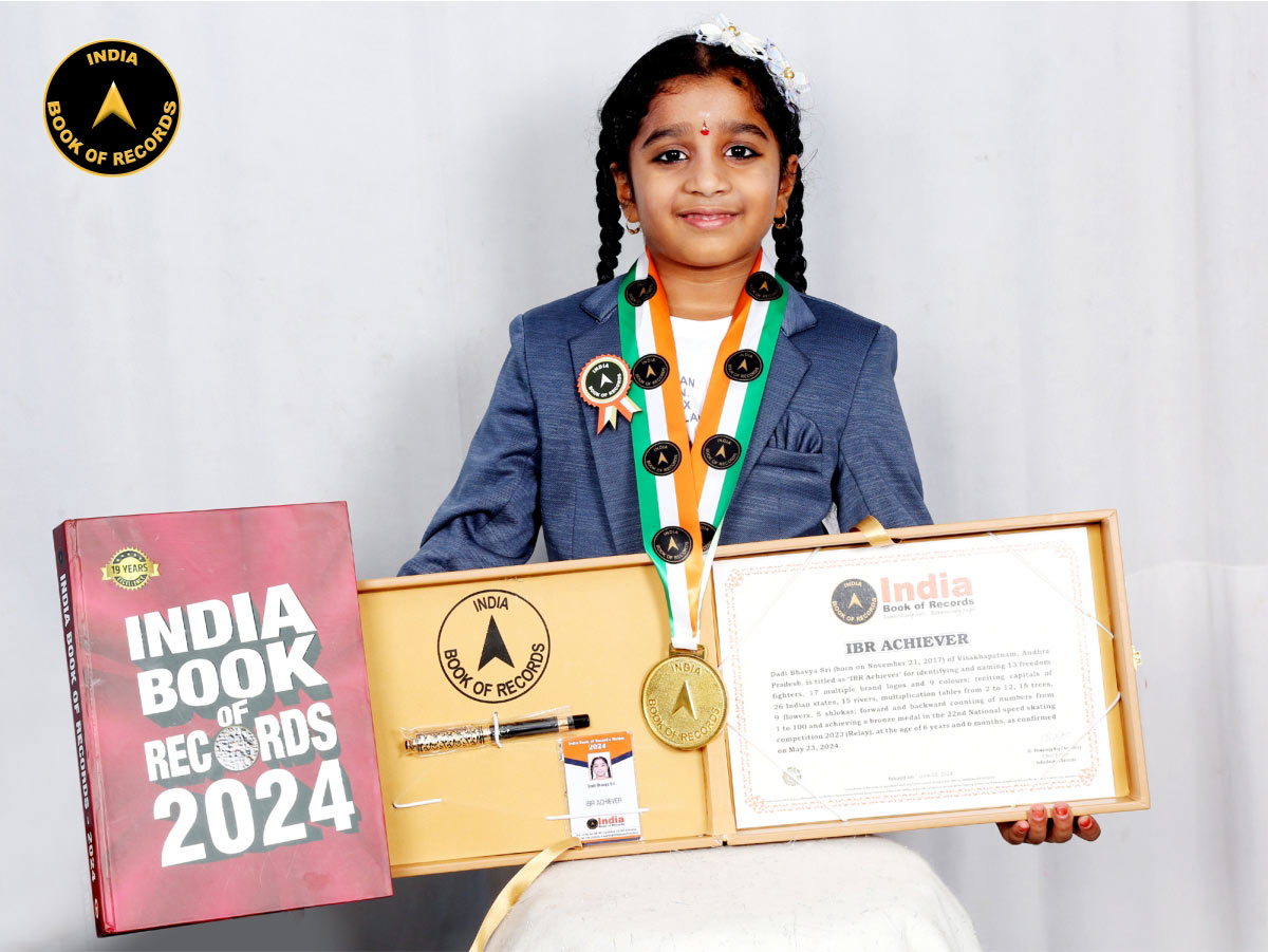 Dadi Bhavya Sri - IBR Achiever - India Book Of Records