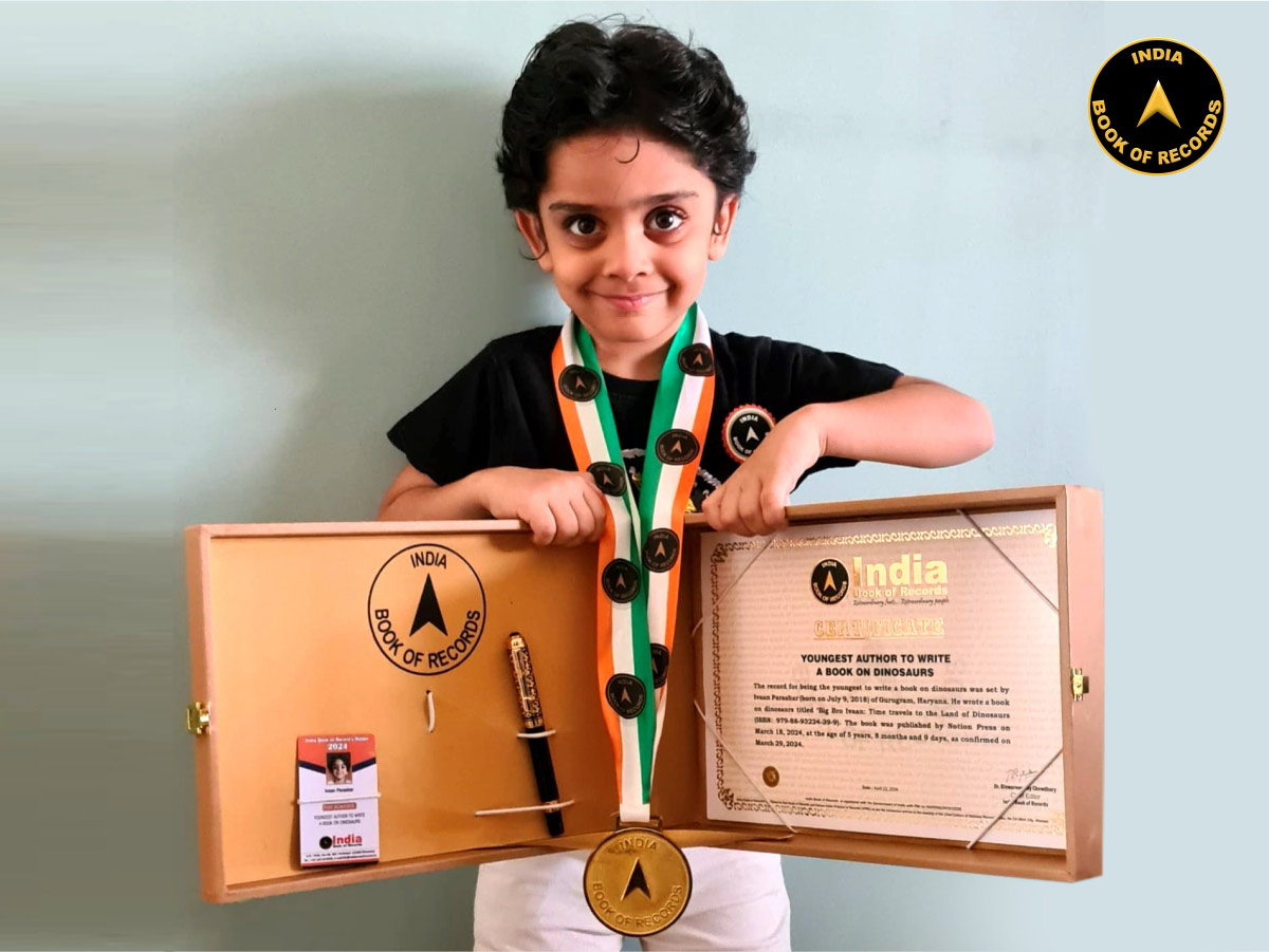 Youngest author to write a book on dinosaurs