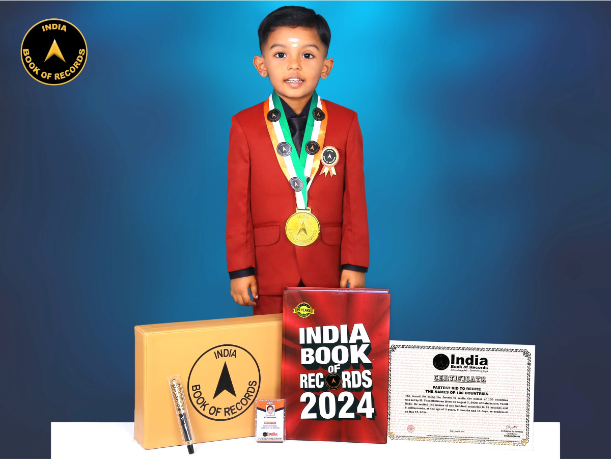 Fastest kid to recite the names of 100 countries